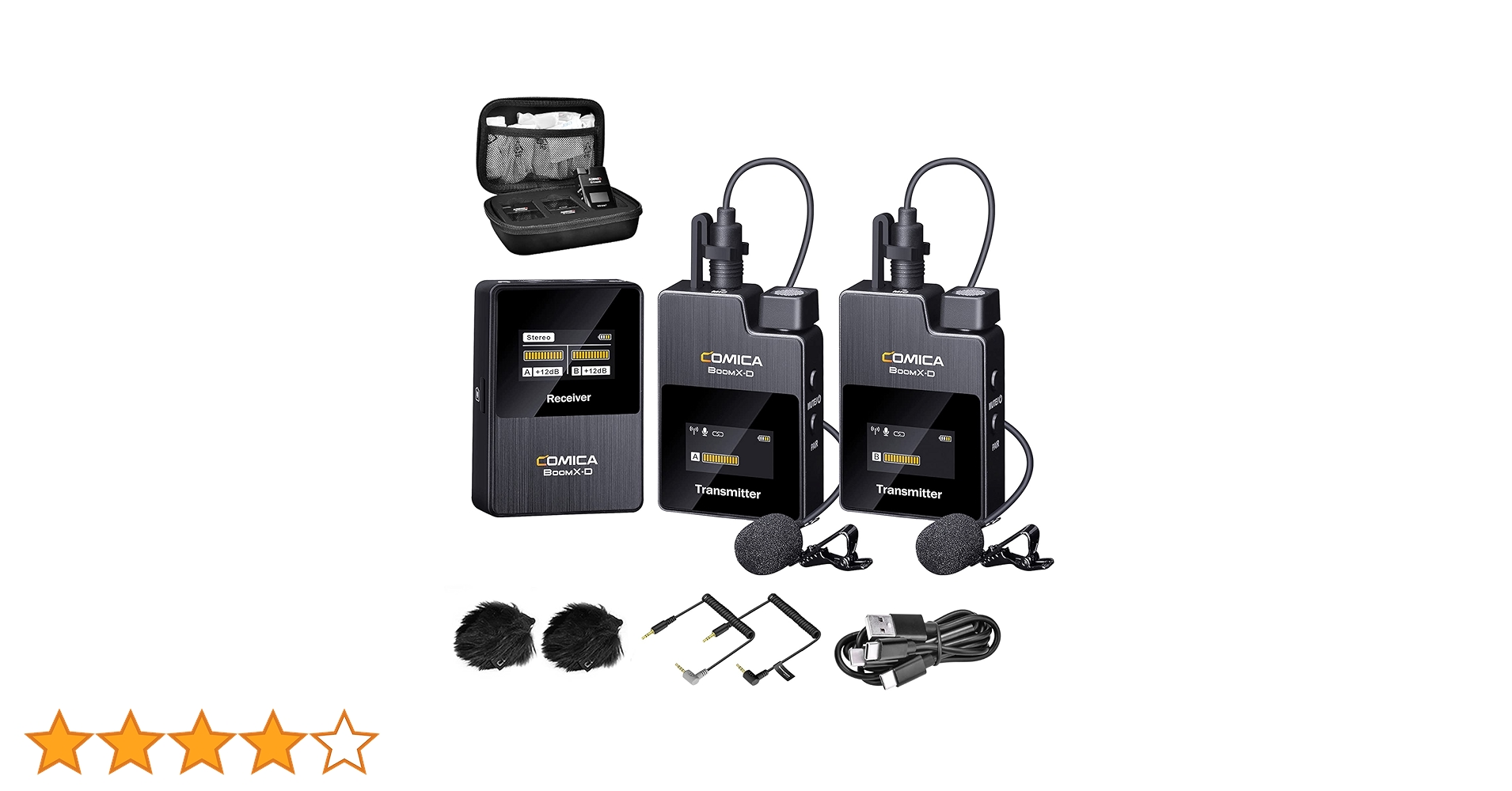 Amazon | ワイヤレスピンマイクシステム Comica BoomX-D2 外付け